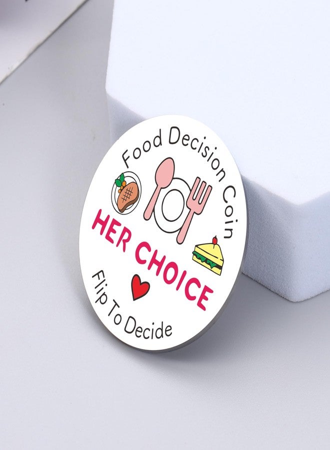 Perleddom Mens Valentines Day Gifts Food Decision Coin Coolest Guy Gifts for Boyfriend Date Night Games for Adults Men Women Valentine's Day Gifts for Him Date Night Ideas for Husband Pocket Hug Token - Image 5